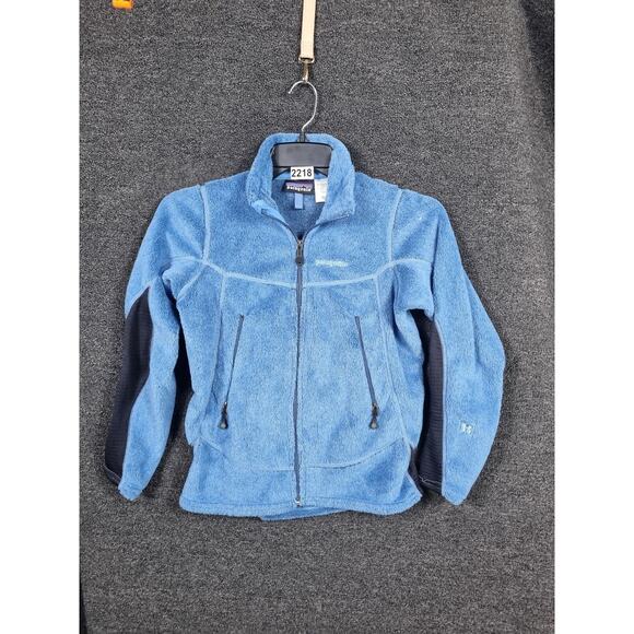 Patagonia Jackets & Blazers - Patagonia R2 Fleece Jacket Womens Small Blue Polartec Full Zip Outdoor USA Made